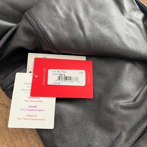 SPANX faux leather moto leggings